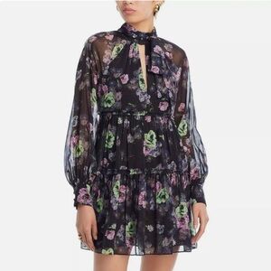 CINQ A SEPT Women's Midnight Bloom Revina Dress
